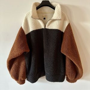 Cozy Sherpa half zip